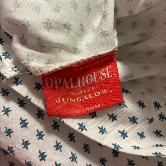 OpalHouse Designed Jungalow Percale Sheet Set Twin/XL Blue Dash Print Cotton - Picture 4 of 6